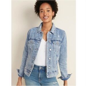 Old Navy Women's Blue Denim Jacket size Small Petite